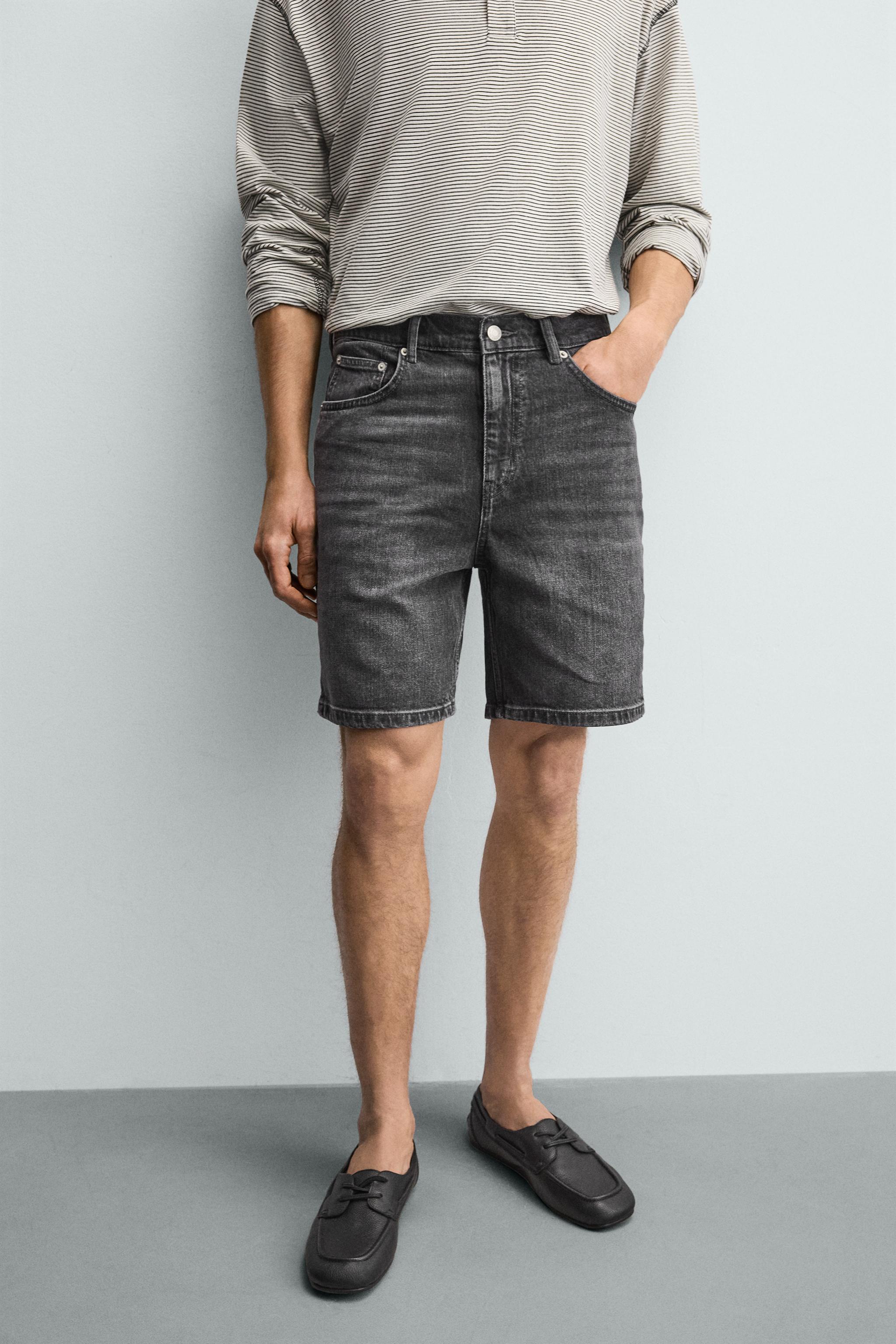 REGULAR FIT DENIM SHORTS
